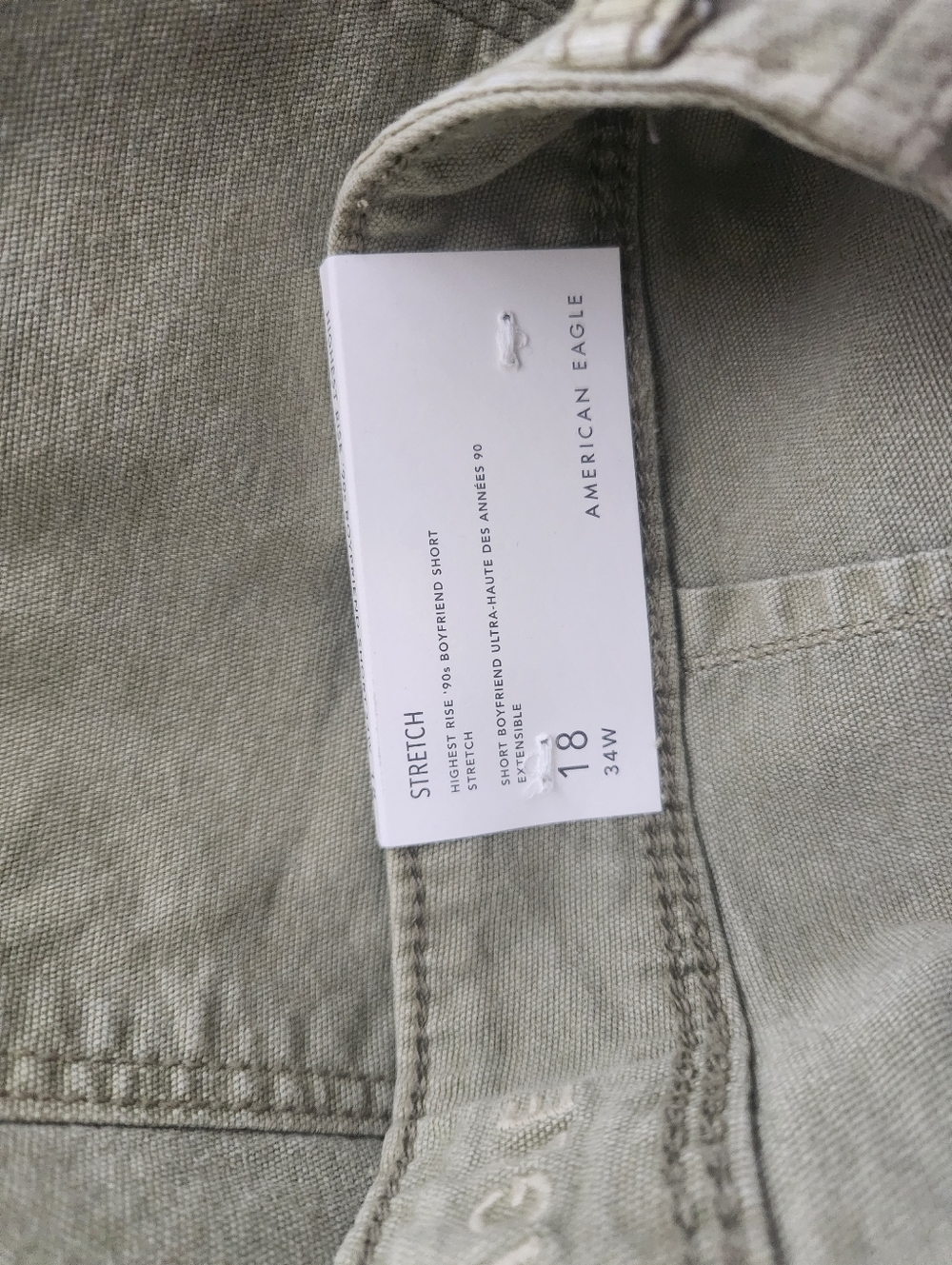 NWT American Eagle Outfitters Olive Green Cargo Shorts - Women's 18 - Picture 6 of 9